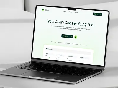 BillEase - SaaS Invoicing Platform Landing Page fintech landing page landing page product design product landing page saas design saas landing page ui ui design ui ux ux design web app design web landing page