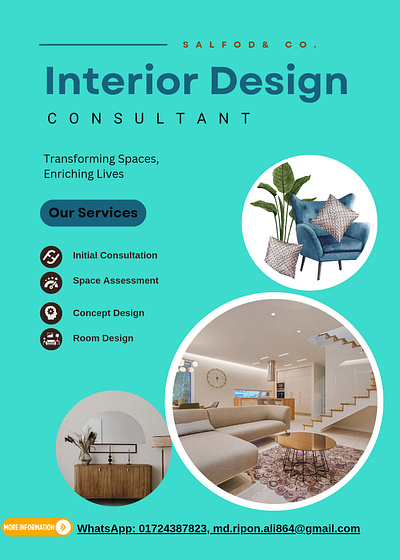 Room Interior design banner for digital marketing architecture banner branding building design graphic design illustration interior logo product room