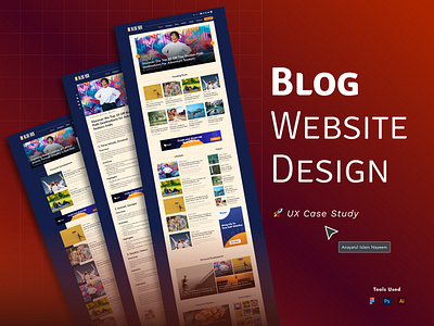 Blog Website Design UI UX Case Study blog design blog website blogging branding cleanblogdesign contentdriven creativeui customblogthemes design graphic design lightmodedesign magazinestyle personalblogdesign responsivedesign typographyfocused ui design uiux case study ux design web design website design