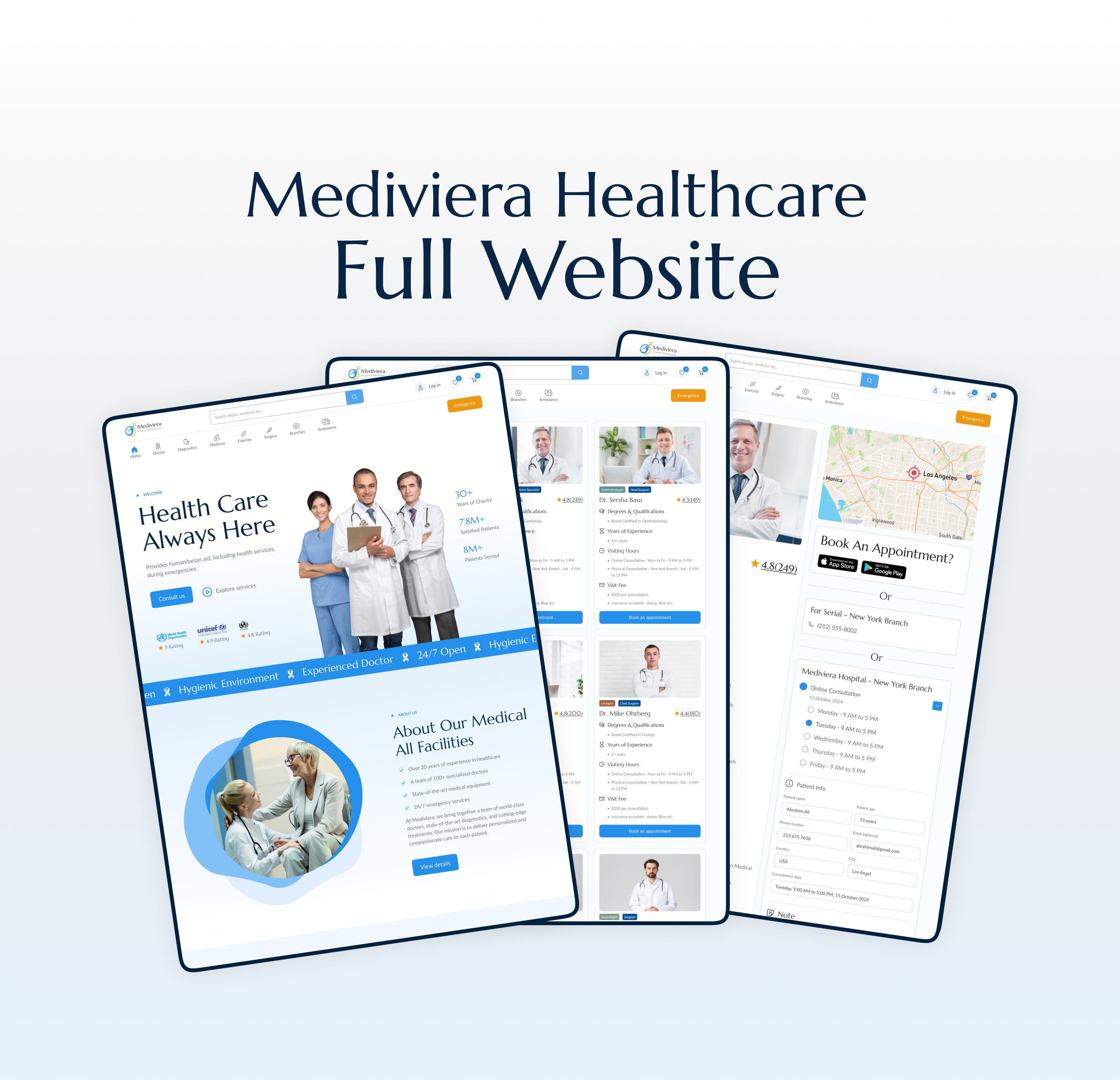 Medical Healthcare Website UI/UX Design agency exercise website healthcare website ui medical website ui ux medicine ui ux minimal ui ux new website ui ux ui ui ux