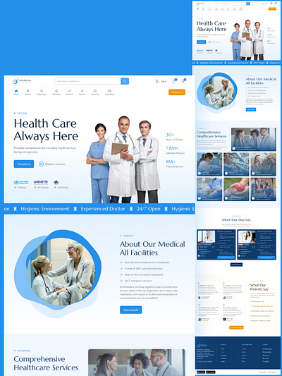 Medical Healthcare Website UI/UX Design agency exercise website healthcare website ui medical website ui ux medicine ui ux minimal ui ux new website ui ux ui ui ux