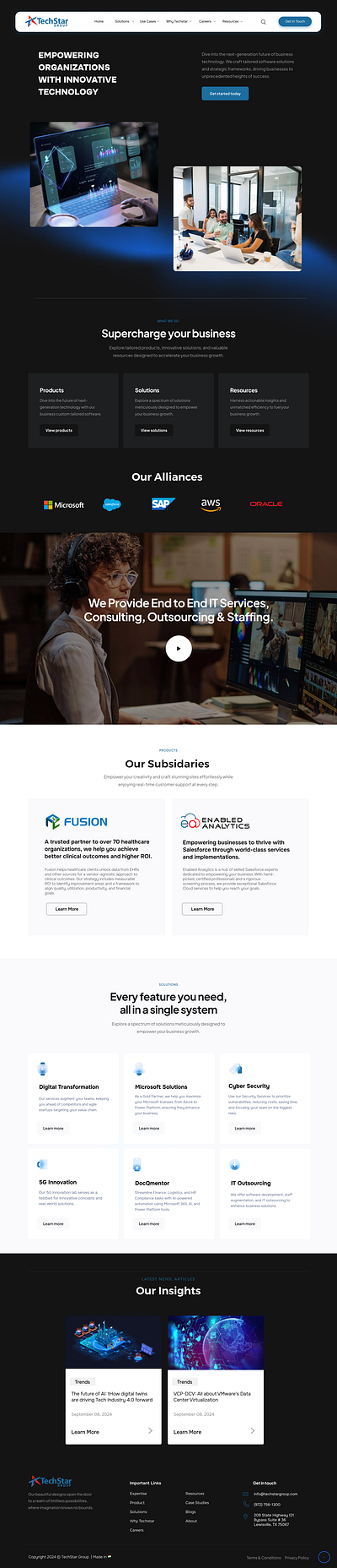 Corporate Web UI corporate figma it technology ui website