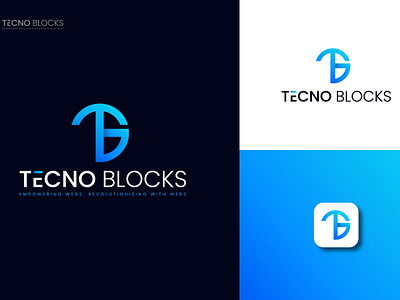 Tecno Blocks Logo Design b letter logo branding creative logo custom logo graphic design letter logo logo tech logo tletter logo website logo