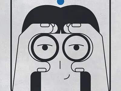 INKtober2024 5.Binoculars branding design flat graphic design illustration illustrator logo minimal ui vector