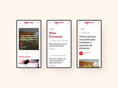 iFood News blog design digital design discovery ifood mvp news product responsive ui ux