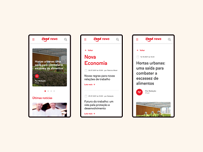 iFood News blog design digital design discovery ifood mvp news product responsive ui ux