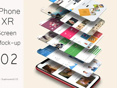 iPhone XR Screen Mock-up 02 iphone 16