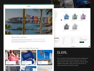 Bural Webshop design designer landingpage ui ux web designer webdesign webpage webshop websites
