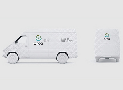 "Orca", composting appliance, vehicles, 2012 branding composting appliance mark vehicle visual identity