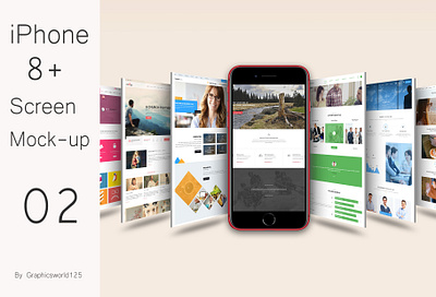 iPhone 8+ Screen Mock-up 02 iphone 16