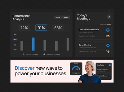 Dashboard for Employee Monitoring and project management | HRMS branding software ui ui ux uiux ux ux design