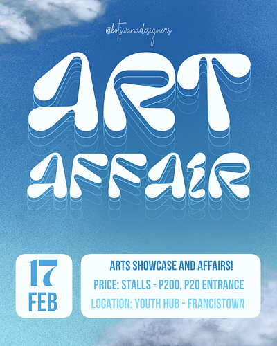 Botswana Designers Art Affair Flyer and Video animation banner design flyer graphic design