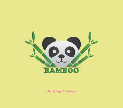 Panda Logo (Bamboo) | Day 3/50 | 50 Days Logo Challenge desgin graphic design illustrator logo