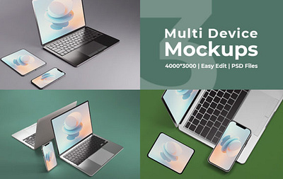 Responsive Multi-device Website Mockups devices display macbook metal responsive screen smart view workspace