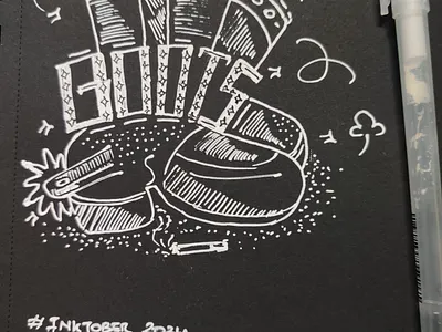 Day: 3 Boots inktober24 inktober