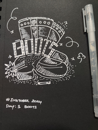 Day: 3 Boots inktober24 inktober