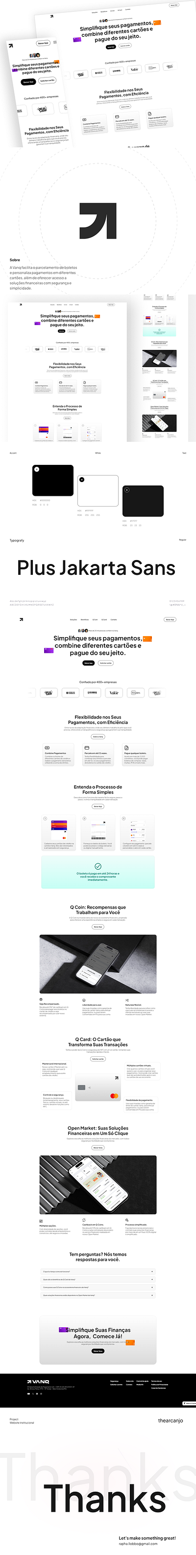 Vanq - Redesign Project landing page ui user experience user interface ux