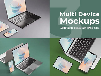 Responsive Multi-device Website Mockups devices illustration macbook metal responsive screen view workspace