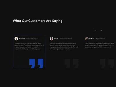 Testimonial section design exploration app branding design graphic design illustration product design ui uiux ux