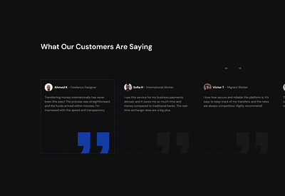 Testimonial section design exploration app branding design graphic design illustration product design ui uiux ux