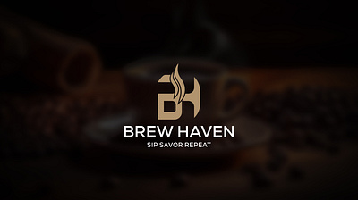 Brew Haven - Coffee Branding Design adobe illustrator adobe photoshop animation branding branding design brew haven coffee brand coffee branding coffee branding desiger fiverr freelancer graphic design letter logo letter logo coffee brand logo logo design meerobeul mohammad robeul ui upwork