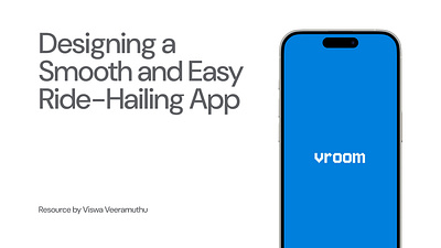 Designing VROOM - A Journey Through Screens android app black blue branding dark theme design graphic design ios iphone light theme logo minimalistic mobile app mobile ui new design ola uber ui uiux