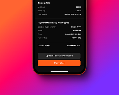 Movipay - Proceed To Payment blockchain crypto design figma payment ui uiux