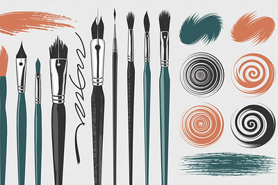 Adobe Illustrator Brush Set branding design graphic design illustration vector