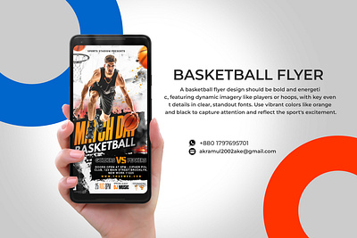 Basketball flyer template branding graphic design social media post