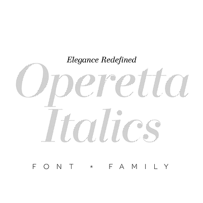 Operetta Italics adobe fonts branding design didone logo myfonts serif