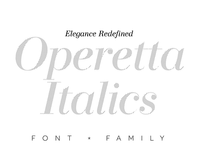 Operetta Italics adobe fonts branding design didone logo myfonts serif