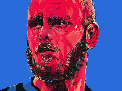 Dimarco - Internazionale character football club football illustrations illustrated football illustrated portrait illustration illustrator inter milan internazionale people portrait portrait illustration portraiture procreate soccer illustrations