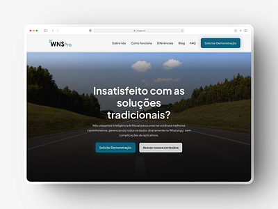 Landing Page for WNS Pro design figma ui ui design ux design uxui web design webdesign website