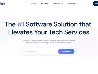 Tech Start-up Landing Page