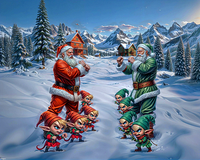 ELF SQUAD | Digital art & Video Animation ai animation art artificial intelligence christmas concept art digital digital art image editing klingai manipulation photoshop squad video video animation