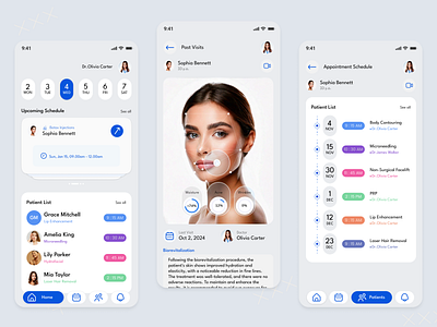 UI Kit: AI Cosmetology App | Management UI/UX app b2c dashboard health ui ux webdesign