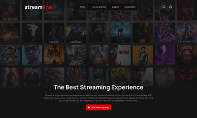 Streamline - Movies & Shows Streaming Platform