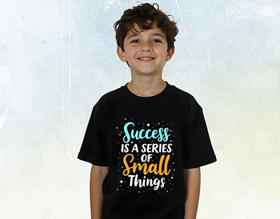 Success is a series of small things Typography Design baby branding graphic design logo motivational success tshirt design typography web banner