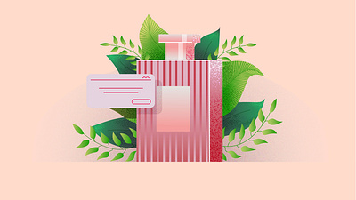 Perfume Illustration adobe illustrator advertising illustration logo women