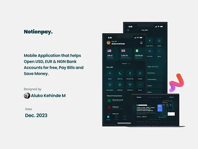 Notionpay - Bills Payable, Savings, Bordeless Transfer