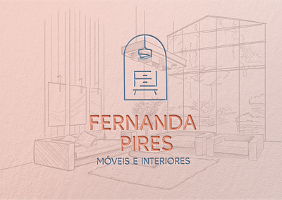 Identidade visual - Fernanda Pires _móveis e interiores branding design graphic design logo visual identity