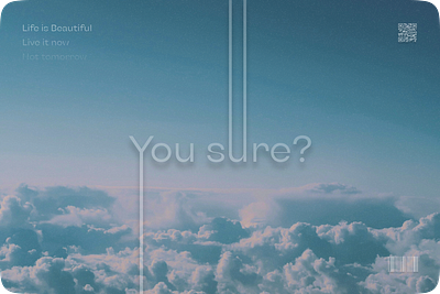 You sure? branding clouds hero screen illustration logo ui ux uxui web design