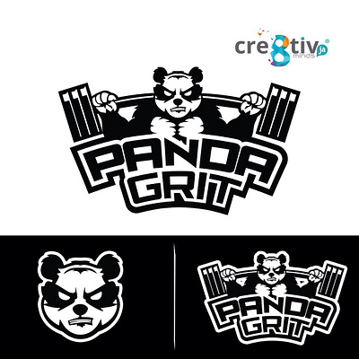 Panda Grit logo design.