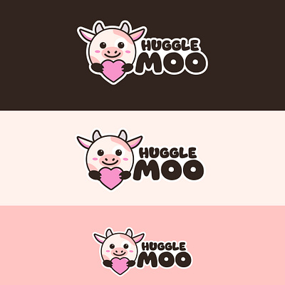 Hugglemoo logo design.