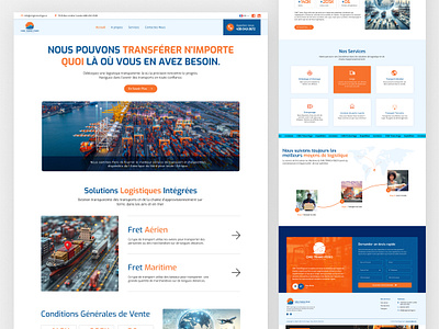 Logistics CMG Landing page design branding design figma graphic design photoshop web design webdesign website