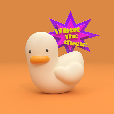 What the duck! 3d 3dmodel blender3d digitaldesign womp3d