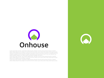 Onhouse minimal logo design| real estate| rental agency accommodation architecture business logo creative design graphic design home house logo logo design logo designer logo idea logo maker logofolio minimal modern real estate rental agency unique unique logo