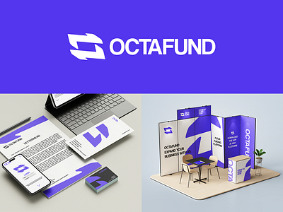 OCTAFUND LOGO DESIGN brand identity branding company logo financial logo fintech company logo fintech logo fund rising logo icon logo lettermark logo logo minimalist logo modern logo o logo professional logo startup logo visual visual brand