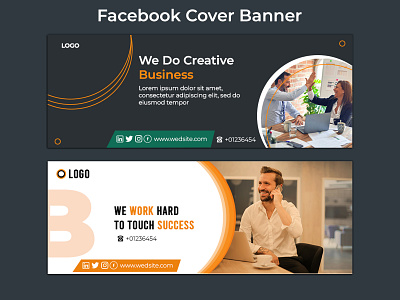 Facebook Cover Banner banner branding cover graphic design motion graphics poster wed banner