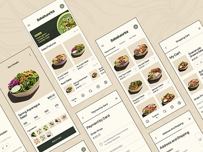 Saladworks Mobile App android android app design android app designer app app design app interface app interface designer app ui design app ui designer application application design apps ui design food app ios mobile mobile app mobile app design mobile applications design mobile ui mobile ui designer